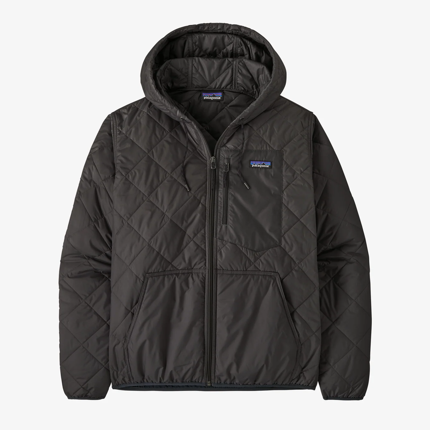Men's Diamond Quilted Bomber Hoody