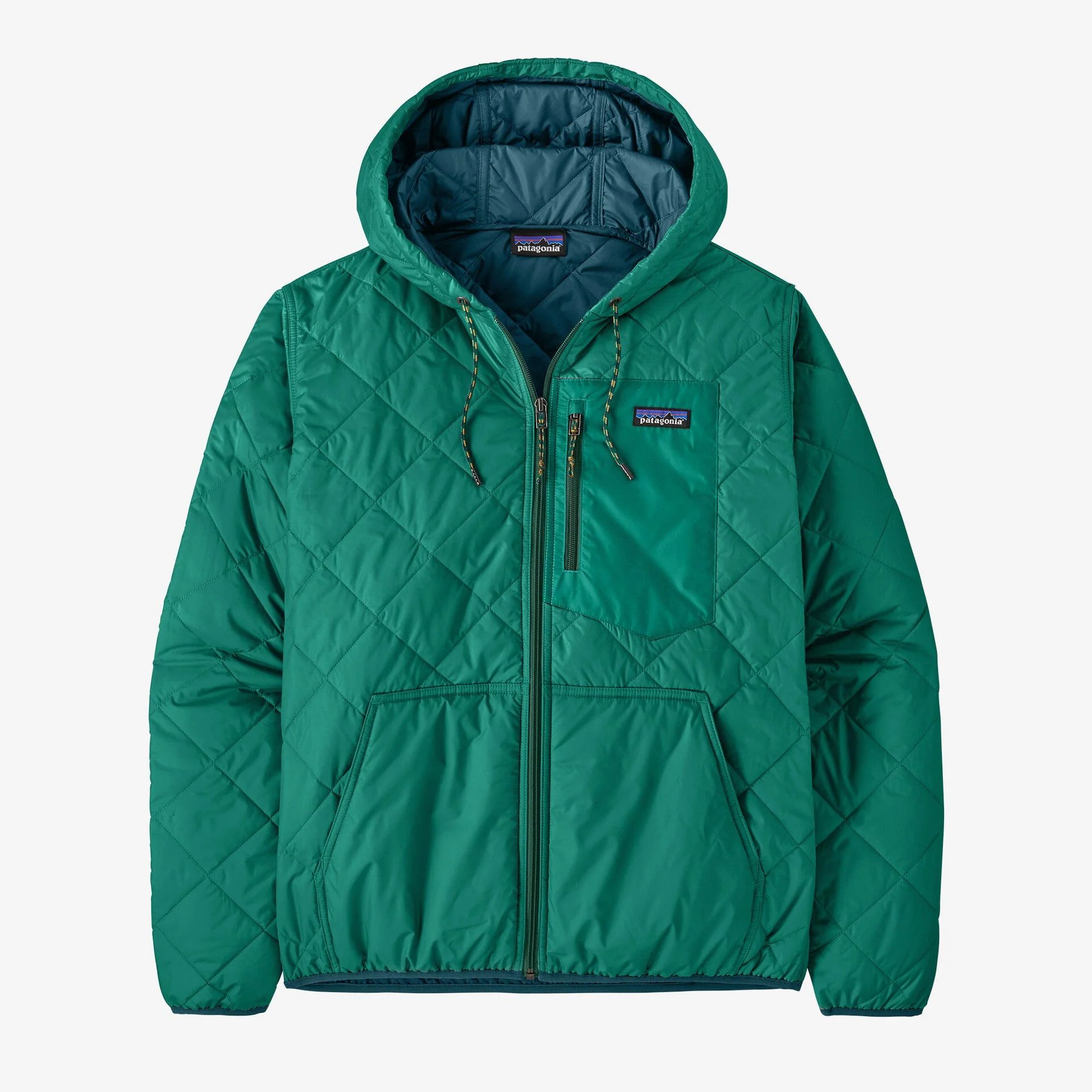 Men's Diamond Quilted Bomber Hoody