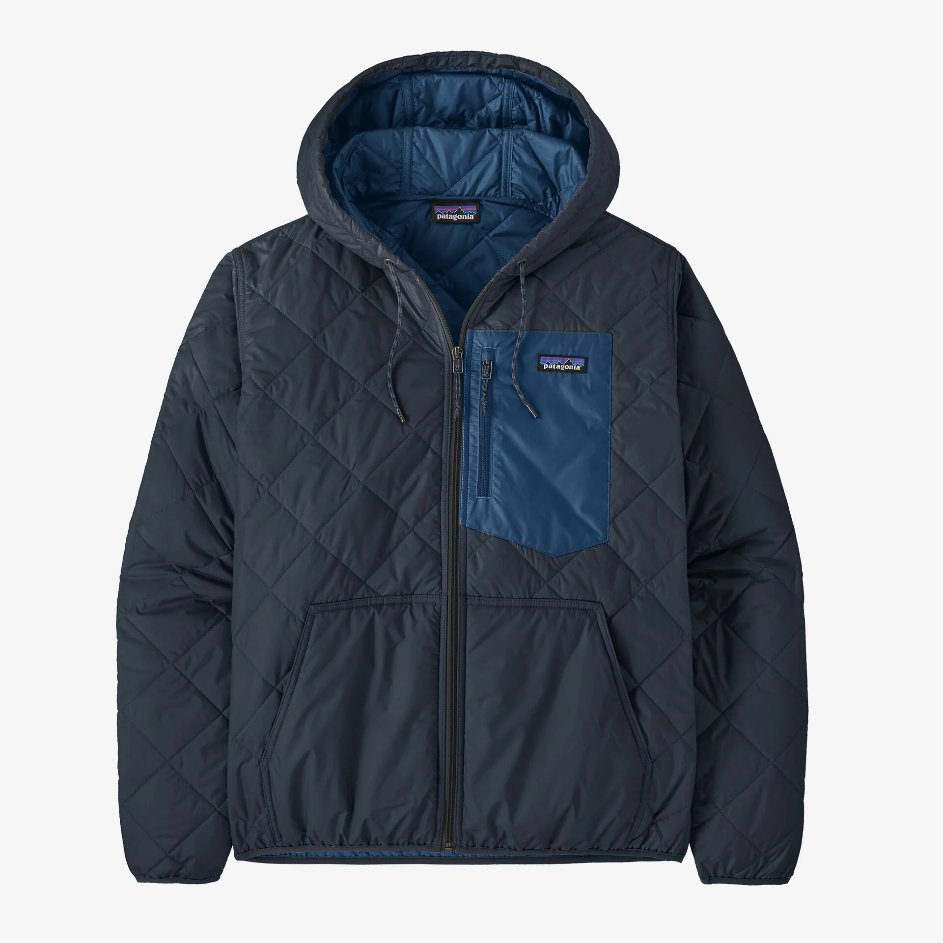 Men's Diamond Quilted Bomber Hoody