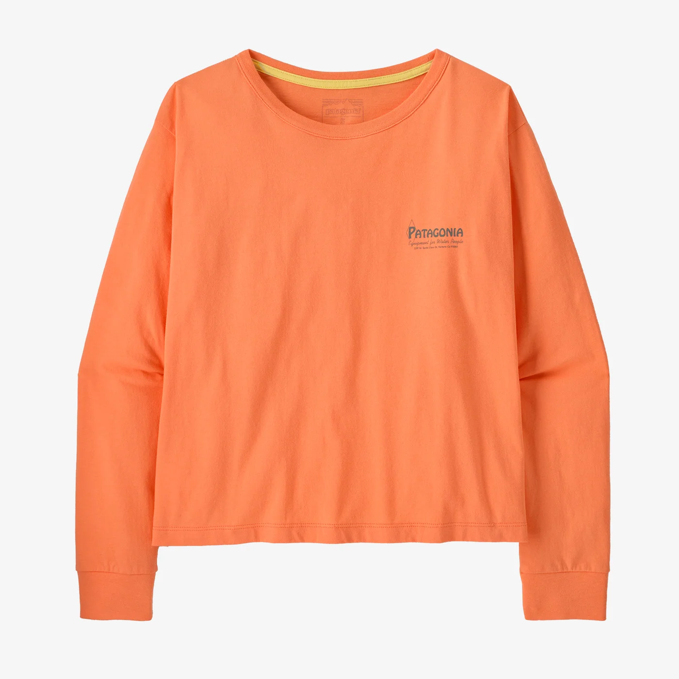 Women's Long-Sleeved Water People Banner Easy-Cut T-Shirt