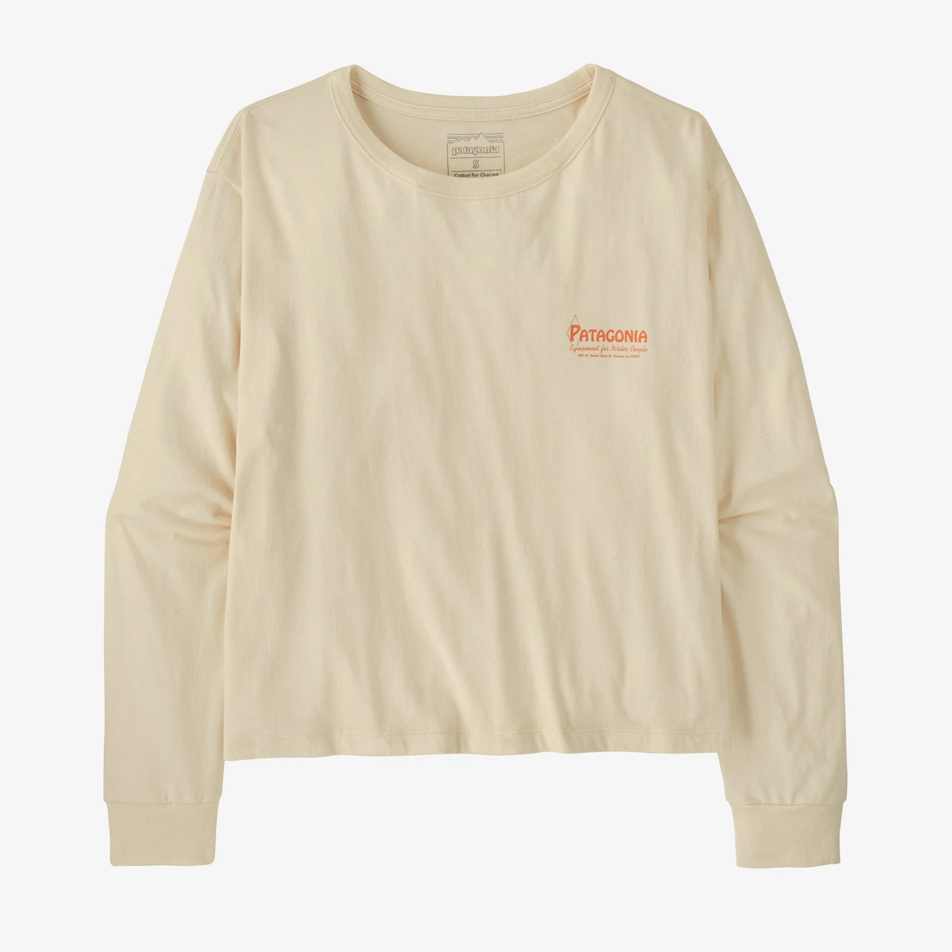 Women's Long-Sleeved Water People Banner Easy-Cut T-Shirt